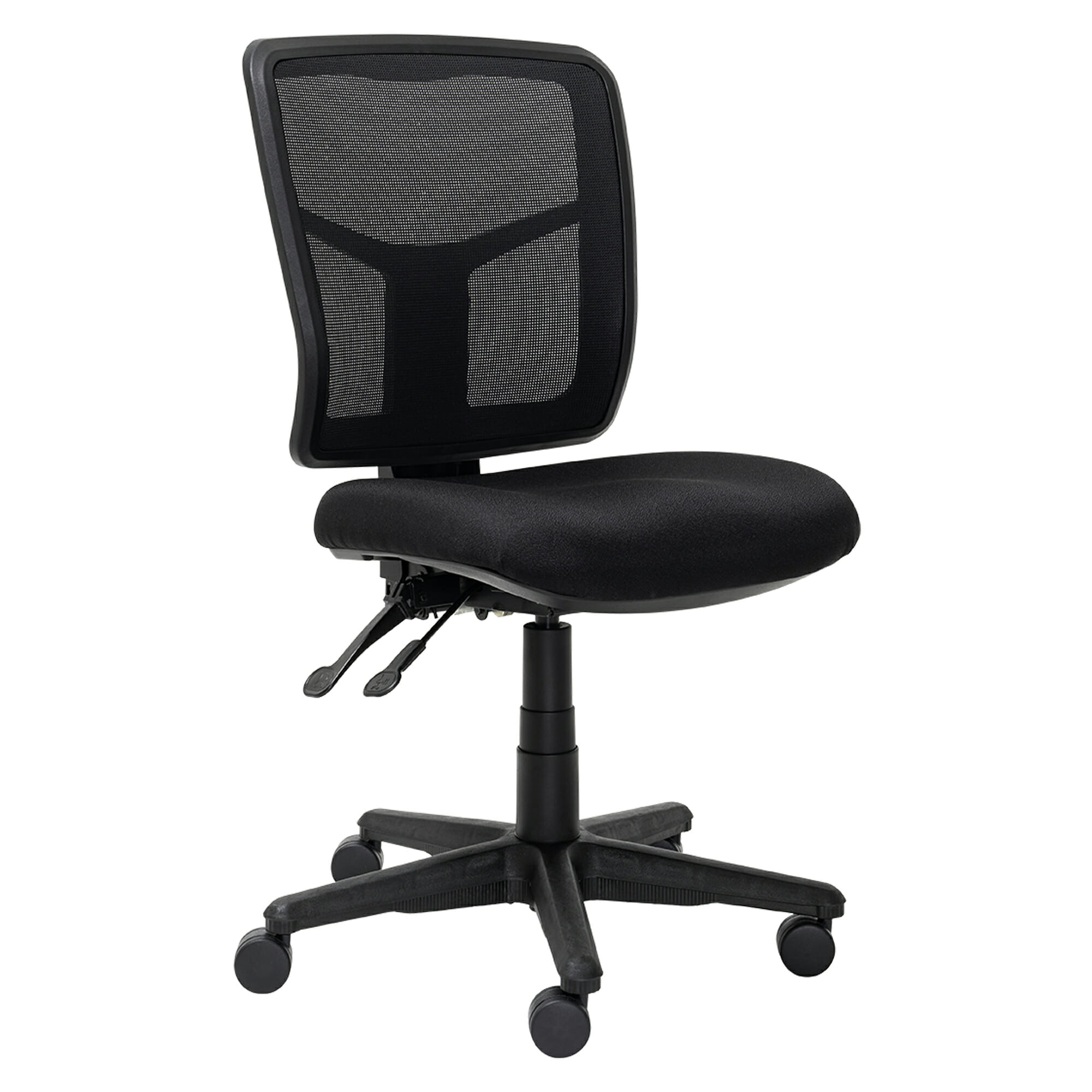 Narrow office chair online with arms